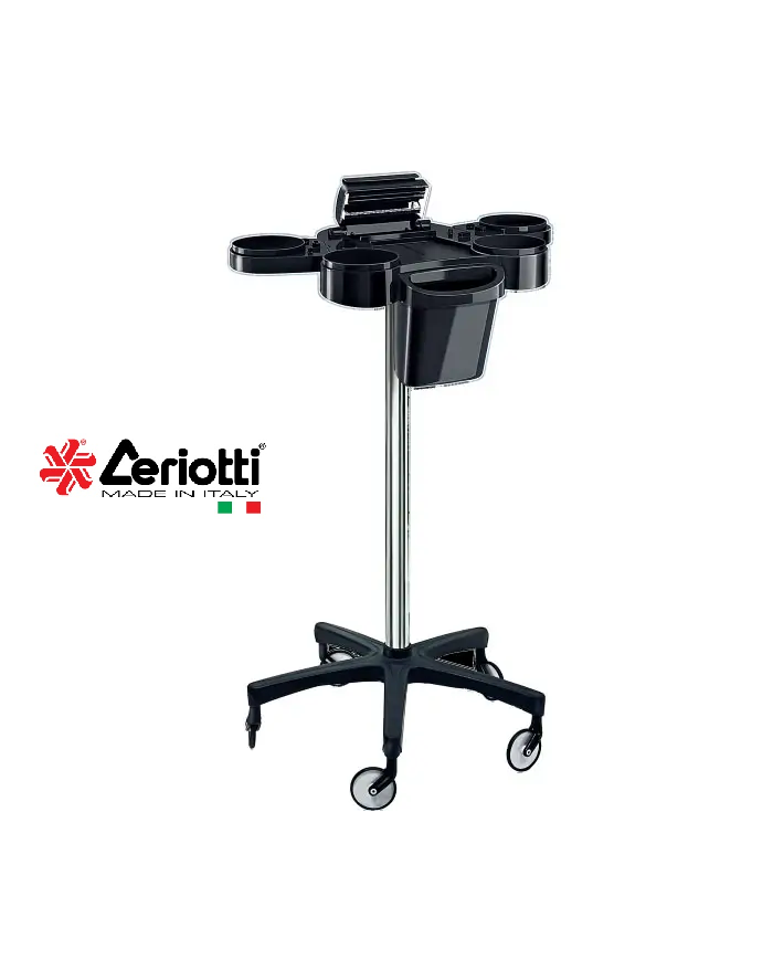 CERIOTTI CARRELLO SERVICE PLUS NERO RUOTE ALTE
