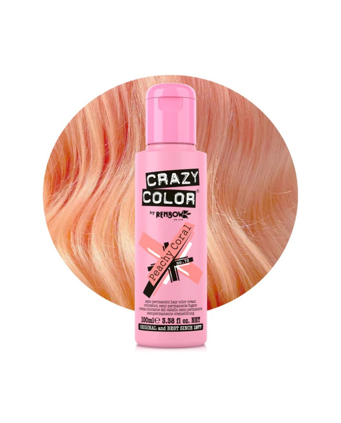 CRAZY COLOR RENBOW - N.70 PEACHY CORAL 100 ML