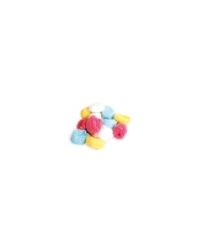 COTONE IN BATUFFOLI COLORATI CNF.50 PZ - KERPO