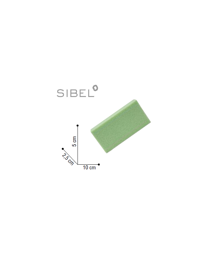 SPUGNA ABRASIVA PIEDI COLORATA 1 PZ - SIBEL