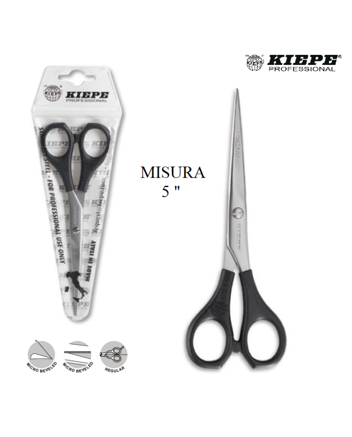 KIEPE FORBICI MANICO NYLON NERO 1 FILO MICRO 5