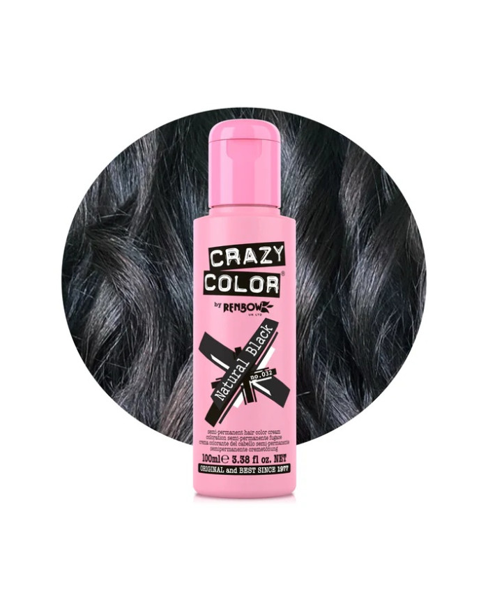 CRAZY COLOR RENBOW - N.32 NATURAL BLACK 100 ML