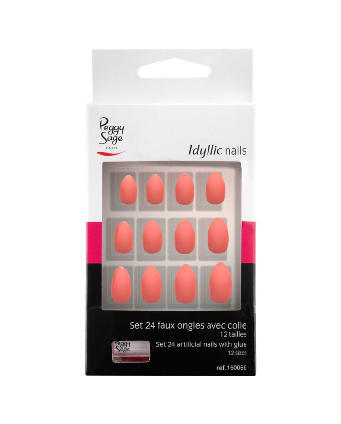 PEGGY SAGE SET 24 UNGHIE IDYLLIC NAILS PINK STILET