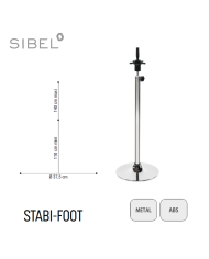 poggia testine stabi foot base metallo - sibel