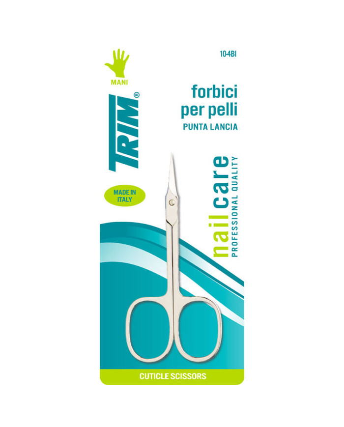 TRIM 10-4BI FORBICI PELLI PUNTA LANCIA
