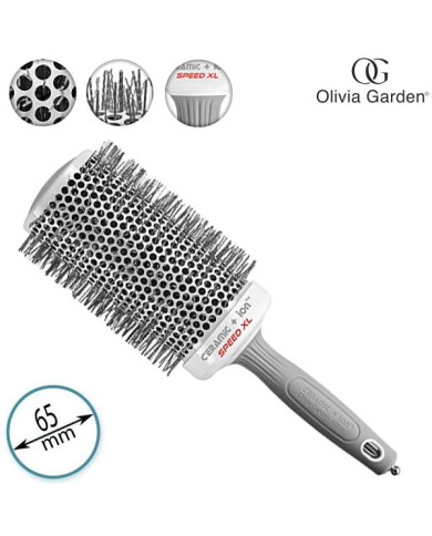 OLIVIA GARDEN ION SPEED GREY XL 65MM