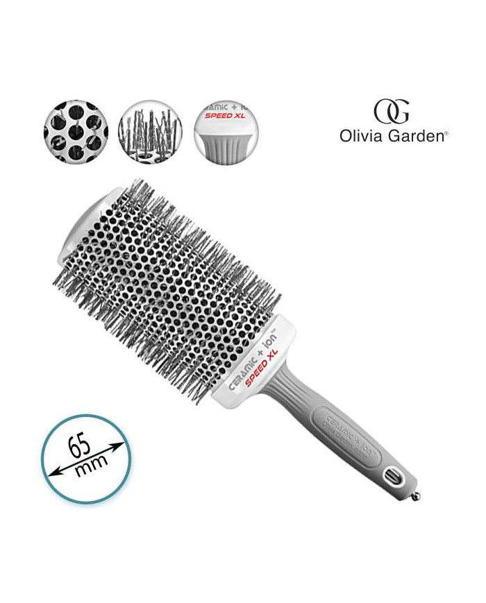 OLIVIA GARDEN ION SPEED GREY XL 65MM