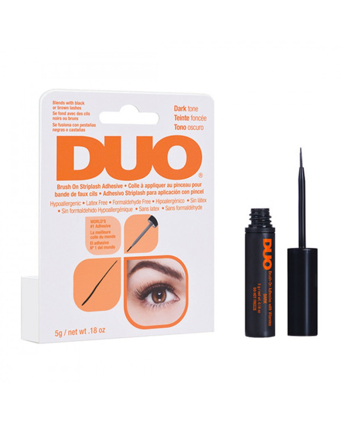 DUO BRUSH ON STRIPLASH ADHESIVE DARK TONE