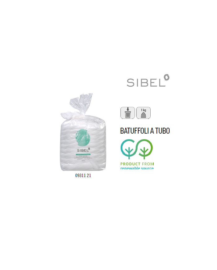 OVATTA IN CORDA 100% COTONE 1 KG - SIBEL