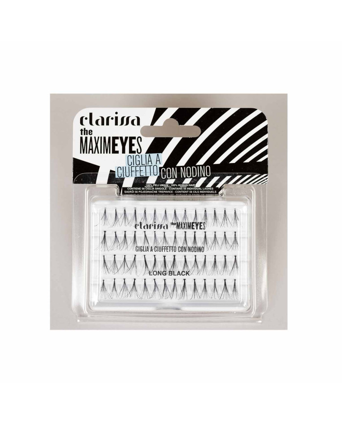 CIGLIA CLARISSA CIUFFETTO NERE LONG CON NODINO