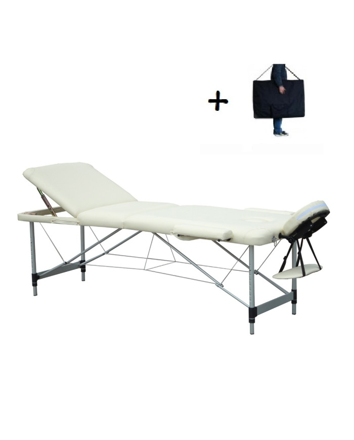 LETTINO A VALIGIA ALLUMINIO 3 ZONE FORO 195X70CM