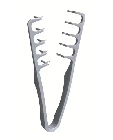 PETTINE PINZA VOLUMIZZANTE UOMO PLASTICA GRIGIO