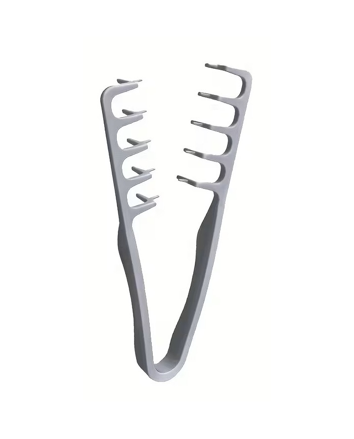 PETTINE PINZA VOLUMIZZANTE UOMO PLASTICA GRIGIO
