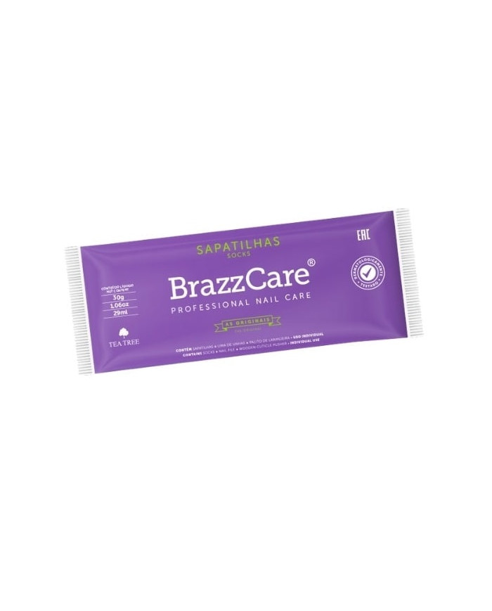 BRAZZCARE CALZINI PEDICURE KIT MONOUSO