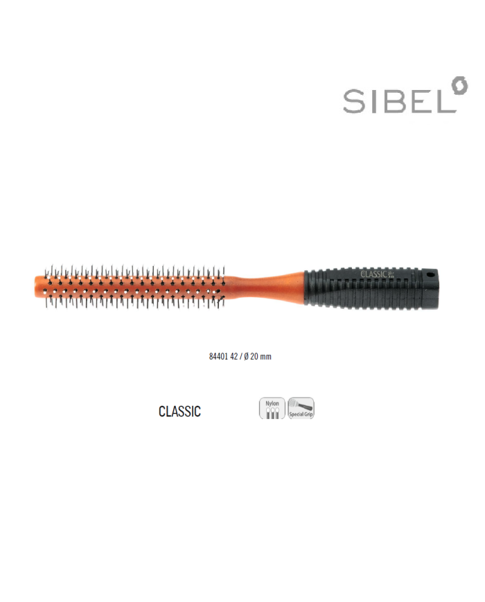 SPAZZOLA CLASSIC 14 RULLO LEGNO 20MM SIBEL