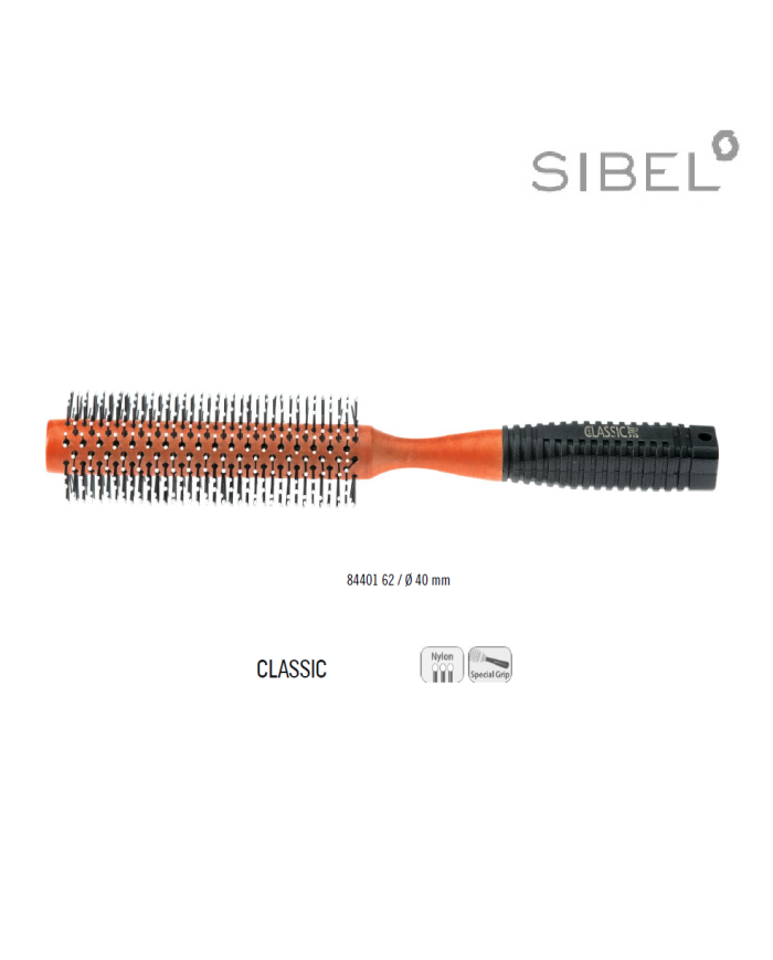 SPAZZOLA CLASSIC 16 RULLO LEGNO 40MM SIBEL