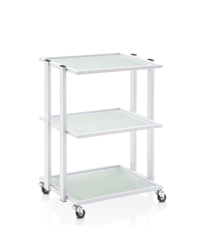 CARRELLO ESTETICA 3 RIPIANI VETRO PREMIUM