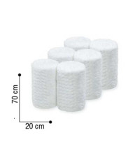 ASCIUGAMANO VISO "BARBURYS" BIANCO 70X20CM COTONE 100%