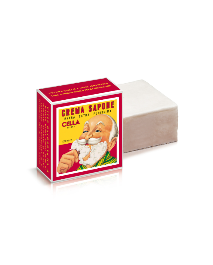 CELLA CREMA SAPONE DA BARBA 1000 ML (ROSSO)