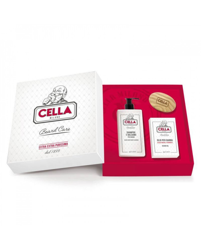 CELLA GIFT SET CURA DELLA BARBA (BIANCO)