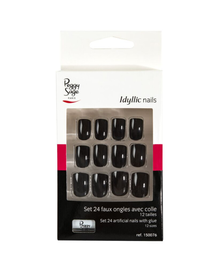 PEGGY SAGE KIT  24 UNGHIE IDYLLIC  NERE