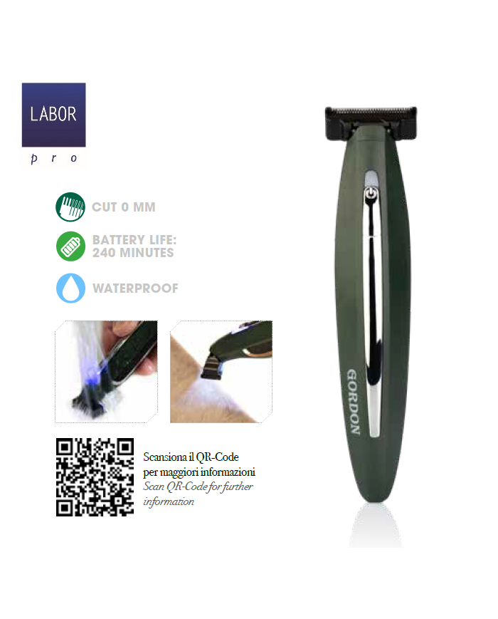EPILATORE ELETTRICO WATERPROOF GORDON - LABOR