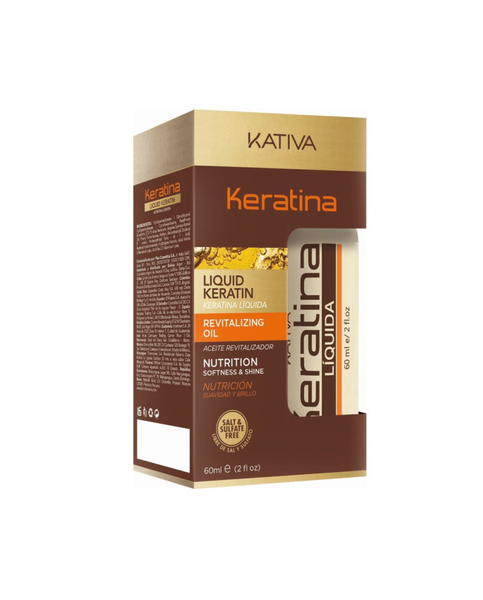 KATIVA KERATINA LIQUIDA 60ML NUTRITION ORGANIC OIL