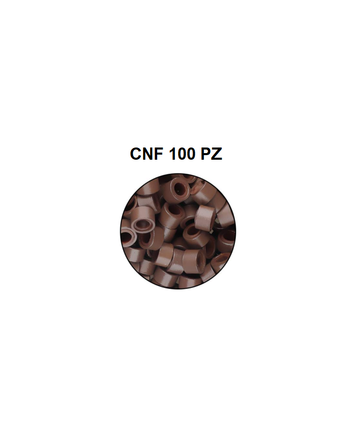 MICRO RING ANELLI C/SILICONE CAST.CHIA. CNF 100 PZ