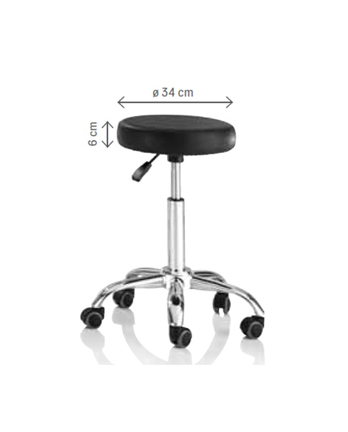 SGABELLO SERVICE NERO SERVICE 1 - XANITALIA