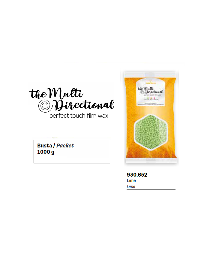 MULTIDIREZIONALE TROPICAL FILM WAX LIME 1000GR