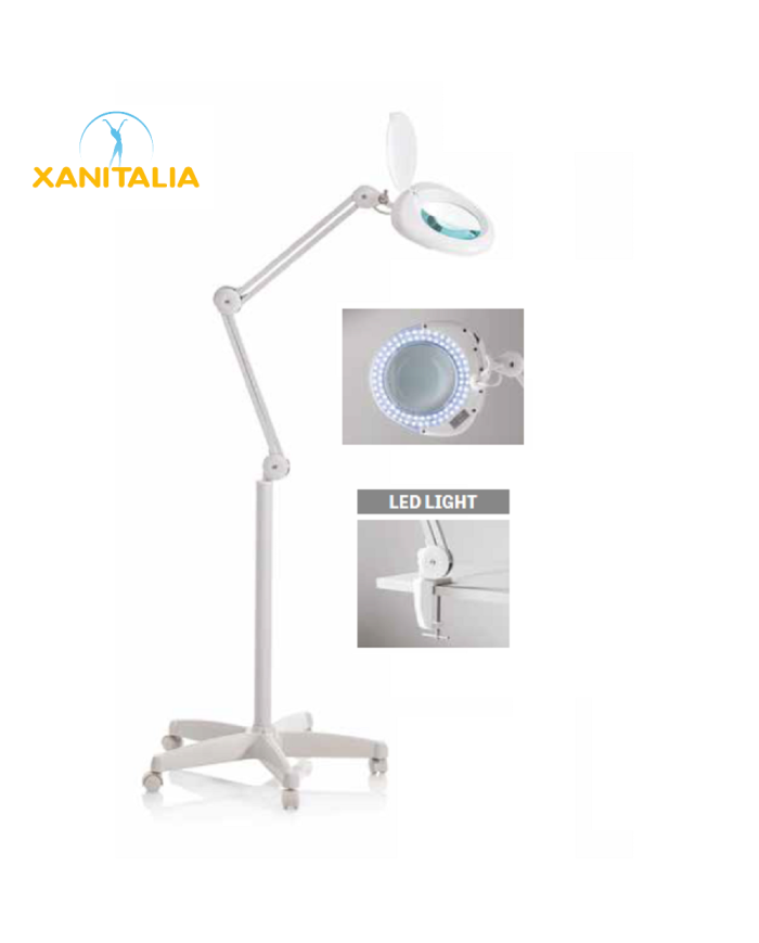 LENTE 5 D LIGHT TONDA CON MORSETTO E STATIVO