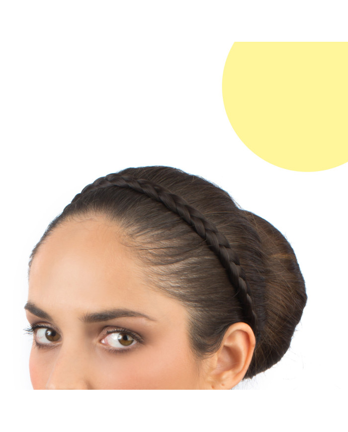 FASCIA CON TRECCIA DI CAPELLI CM 1,5 BIOND DORATO