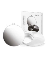 specchio da salone con manico circle white 29cm