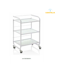 carrello estetica portaoggetti 3 rip-vetro