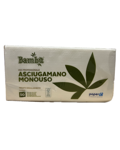 ASCIUGAMANO MONOUSO CFN.50PZ BAMBU