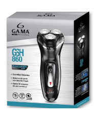 RASOIO ELETTRICO BARBA SHAVER GSH 860 3 TESTINE OSCILLANTI CORDLESS GAMA