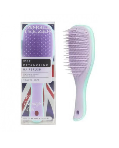 TT THE WET DETANGLER MINI : MINT/LILIAC WISTERIA