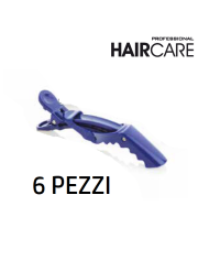 CLIP LEVERAGGIO BLU 6PZ - CROCODILE CLIP