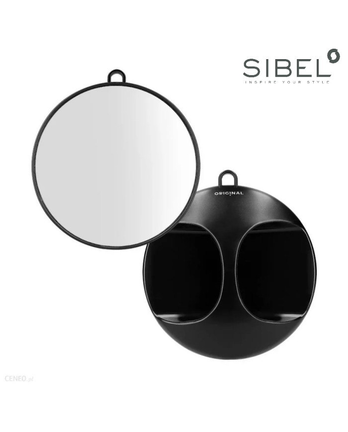 SPECCHIO ROTONDO SALONE OBB LUNA  NERO - SIBEL