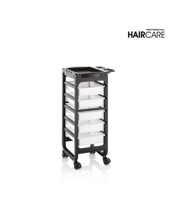 CARRELLO PARRUCCHIERE BARCELLONA BLACK/WHITE
