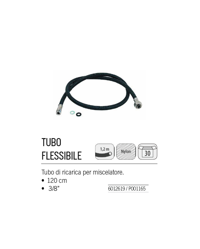 TUBO FLESSIBILE PER MISCELATORE SIBEL