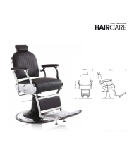 POLTRONA BARBIERE HAIR CADILLAC BOSTON BLACK