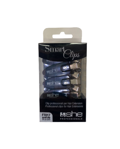 SHE SMART CLIP PER HAIR EXTENSION NERO 25PZ