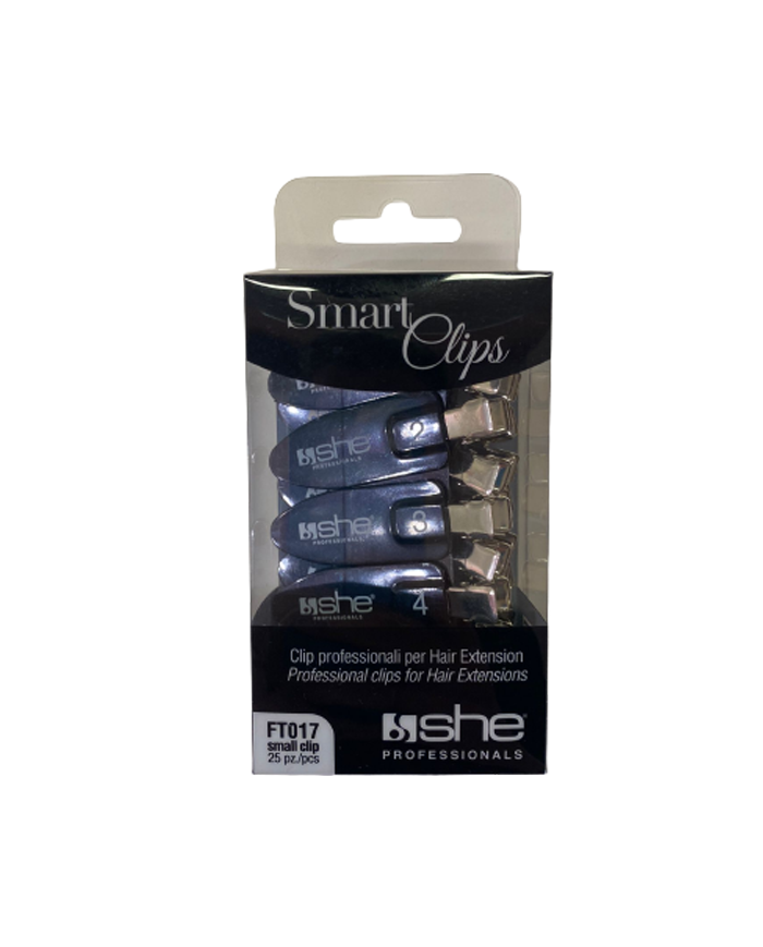 SHE SMART CLIP PER HAIR EXTENSION NERO 25PZ