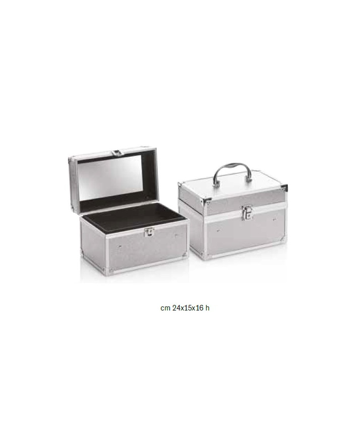 POCKET CASE SILVER CON SPECCHIO