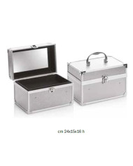 POCKET CASE SILVER CON SPECCHIO