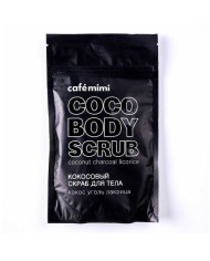 Café Mimi Scrub Corpo Detox al Cocco, Liquirizia & Carbone, 150 g