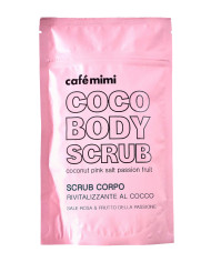 Café Mimi Scrub Corpo Rivitalizzante al Cocco, Sale Rosa & Frutto della Passione, 150 g