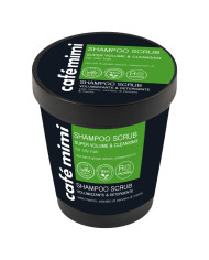 Café Mimi Shampoo Scrub Volumizzante & Detergente, Sale Marino, Estratto di Zenzero & Menta, 330 g