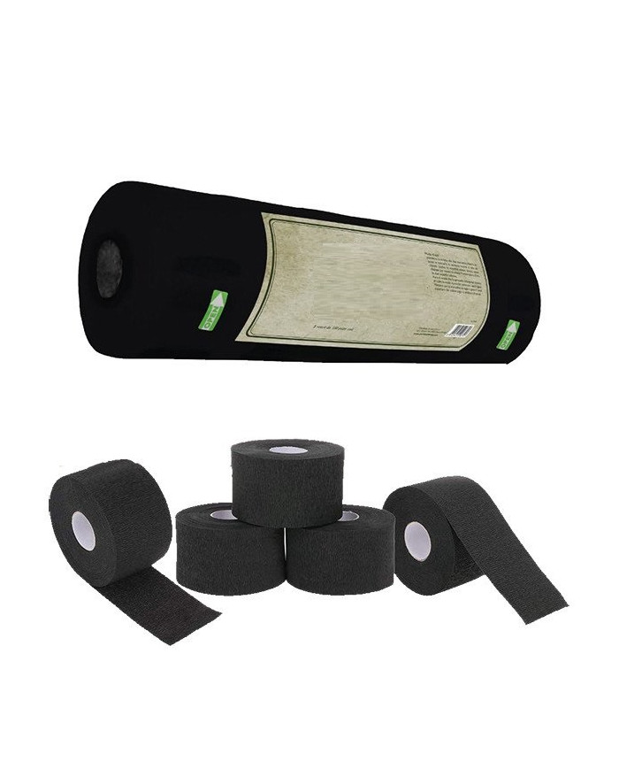 CARTA COLLO ADESIVA NERA 5 ROTOLI - BARBURYS